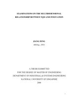 Examinations on the multidimensional relationship between TQM and innovation