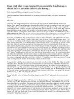 Phân tích đoạn trích Mải mê chinh chiến và yêu đương (tiểu thuyết Những cuộc phiêu lưu củaTôm Xoyơ).