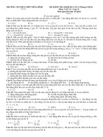 đề thi định kì lần 1  chương 1 