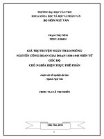 giá trị truyện ngắn trào phúng nguyễn công hoan giai đoạn 19301945 nhìn từ góc độ chủ nghĩa hiện thực phê phán