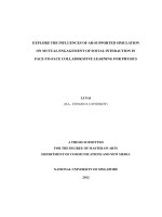 Explore the influences of AR supported simulation on mutual engagement of social interaction in face to face collaborative learning for physics