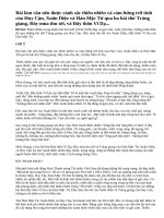 Chứng minh thiên nhiên đẹp và gợi cảm qua những bài thơ Tràng giang của Huy Cận, Đây mùa thu tới của Xuân Diệu, Đây thôn Vĩ Dạ của Hàn Mặc Tử