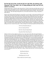 Bài 2: Nhà thơ Xuân Diệu viết: Nguyễn Khuyến là nhà thơ của làng cảnh Việt Nam. Hãy làm sáng tỏ nhận định trên bằng việc phân tích ba bài thơ thu của ông.