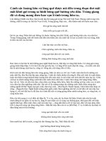 Bình giảng bốn câu kết trong bài thơ Tràng giang của Huy Cận.