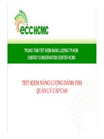 TIẾT KIỆM NĂNG LƯỢNG DÀNH CHO QUẢN LÝ CẤP CAO