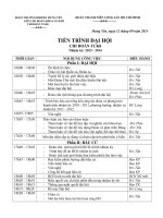 Tiến trình đại hội Đoàn thanh niên