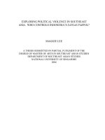 Exploring political violence in southeast asia who controls indonesias satgas parpol