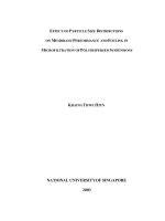 Effect of particle size distributions on membrane performance and fouling in microfiltration of polydispersed suspensions