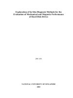 Exploration on in situ diagnosis methods for the evaluation of mechanical and magnetic performance of hard disk drives
