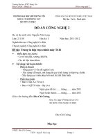 ĐỒ án CÔNG NGHỆ 2: Trung tu hộp trục chính máy T616