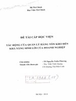 tác động của quản lý hàng tồn kho đến khả năng sinh lời của doanh nghiệp