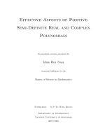 Effective aspects of positive semi definite real and complex polynomials