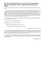 Em hiểu gì về tên bài thơ Đọc Tiểu Thanh kí của Nguyễn Du