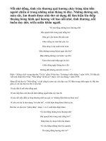 Bình giảng đoạn thơ sau đây trong bài thơ Nhớ đồng của Tố Hữu.