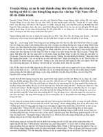 Bài 2: Phân tích hình tượng cây xà nu trong truyện ngắn Rừng xà nu của Nguyễn Trung Thành