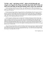 Em hiểu gì vể nhân vật Tử Hải