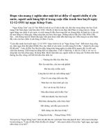 Cảm nghĩ về Cuộc đấu tranh lưu huyết ngày 12-12-1931 trích kí sự Ngục Kông Tum của Lê Văn Hiến.