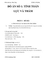 Đồ án Thủy Công (Thiết kế đập đất và Tính toán công trình )