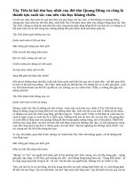 Phân tích khổ 3 bài thơ tây tiến của Quang Dũng