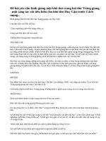 Bình giảng khổ thơ kết thúc bài Tràng giang của Huy Cận: Lớp lớp mây cao đùn núi bạc Chim nghiêng cánh nhỏ bóng chiều sa Lòng quê dợn dợn vời con nước Không khói hoàng hôn cũng nhớ nhà.