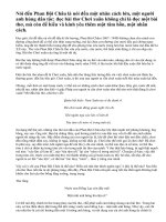 Phân tích bài Chơi xuân của Phan Bội Châu.