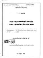 hoàn thiện cơ chế điều hòa vốn trong thị trường liên ngân hàng