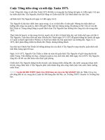 Trình bày tóm tắt diễn biến cuộc Tiến công và nổi dậy Xuân 1975