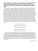 Qua hồi tưởng … quê hương đất nước.. Lấy câu văn trên làm câu chủ đề, em hãy viết tiếp thành một đoạn văn khoảng 25 câu theo kiểu tổng - phân - hợp