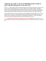 Trình bày sự ra đời và vai trò của Hội đồng tương trợ kinh tế (SEV) đến đầu những năm 70 của thế kỉ XX