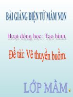 Bài giảng điện tử mầm non lớp Mầm đề tài Vẽ thuyền buồm