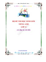bộ đề thi học sinh giỏi tiếng anh lớp 8