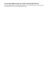 Từ cuộc Chiến tranh thế giới thứ hai, hãy rút ra bài học cho cuộc đấu tranh bảo vệ hòa bình thế giới hiện nay.