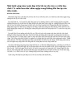 Hãy tả cảnh công viên (hoặc vườn hoa) vào một buổi sáng mùa xuân đẹp trời