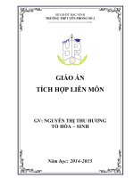 Dạy học tích hợp các môn học sinh học, công nghệ, giáo dục công dân, môn địa thông qua bài “điều kiện phát sinh, phát triển của sâu bệnh hại cây trồng”  