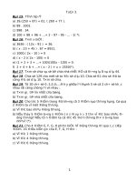 bt bổ trợ tuần 3 + 4 môn Toán lớp 6