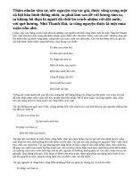 Hãy phân tích đoạn thơ sau: Ta làm con chim hót…Dù là khi tóc bạc. Trích trong bài Mùa xuân nho nhỏ của Thanh Hải.