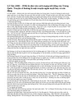 Cảm nhận của em về hình bóng quê nhà và con người trong truyện cố hương của Lỗ Tấn