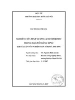 Nghiên cứu định lượng acid shikimic trong đại hồi bằng HPLC