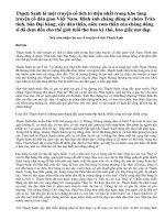 Cảm nhận về truyện cổ tích Thạch Sanh