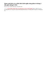 Nêu hoàn cảnh lịch sử và diễn biến khởi nghĩa từng phần từ tháng 3 đến giữa tháng 8-1945