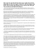 Nêu lên cảm nghĩ sau khi đọc bài Đấu tranh cho một thế giới hòa bình của G.G. Mác-két