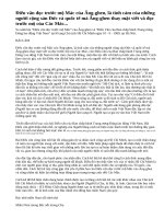 So sánh bài “Điếu văn đọc trước mộ Mác” của Ăng-ghen và 