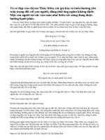 Phân tích đoạn thơ: Chị em Thuý Kiều (bài 2).