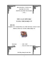 Nghiên cứu ảnh hưởng cấu trúc bề mặt anten vi dải trong lĩnh vực tương thích điện từ