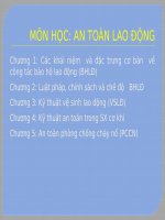 An Toàn Lao Động  Khoa cơ khí BKDN Chương 1