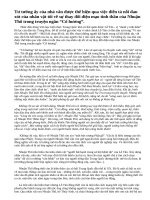 Lỗ Tấn nói: Mỗi khi chọn đề tài … tìm cách chạy chữa. Thông qua tác phẩm Cố hương hãy nêu ý kiến của em?