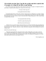 Chỉ với bốn câu thơ… biển cả quê hương. Viết tiếp khoảng 8 đến 10 câu để hoàn chỉnh đoạn văn theo phép lập luận diễn dịch, trong đó có một câu ghép và một câu có thành phần tình thái