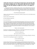 Phân tích bài thơ Chiều hôm nhớ nhà của bà Huyện Thanh Quan.