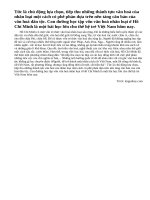 Qua văn bản Phong cách Hồ Chí Minh của Lê Anh Trà, em hãy viết đoạn văn cho biết tại sao Hồ Chí Minh có được một vốn văn hoá nhân loại sâu rộng và phong phú?