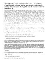 Cho các nhân vật sau: Chim Chích, Hoa Sen, Mặt Trời. Hãy tưởng tượng ra và viết một câu chuyện về các nhân vật đó